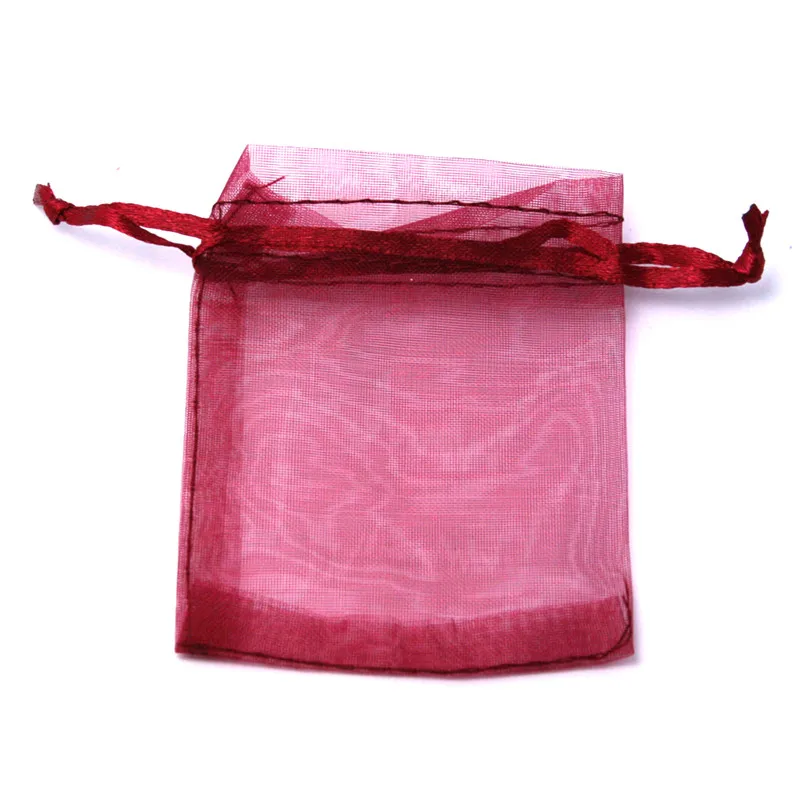 10x15 см 10 шт./пакет мешки из органзы Свадебные мешки хорошее мешок для подарков, упаковка для ювелирных изделий и мелкоячеистым сумка