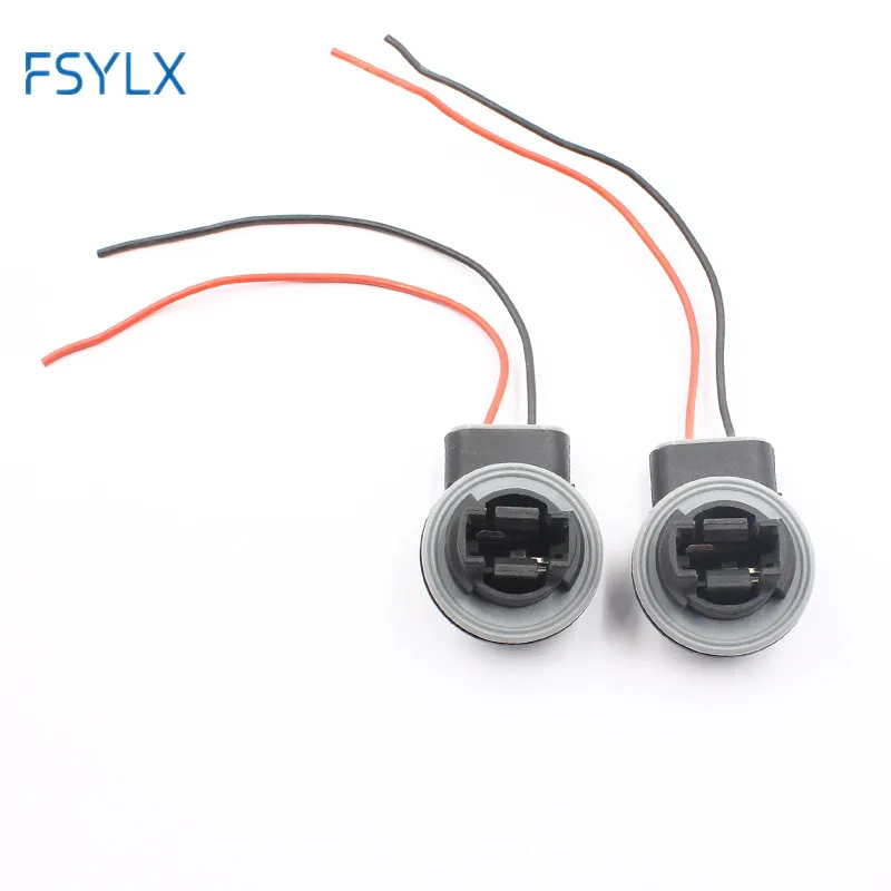 

100pcs/lot LED T10 Socket T10 Female Socket Extension Wire Harness For Parking Side Marker Light T10 bulb holder T10 lamp holder