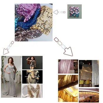 

colorful aluminum mesh fabric