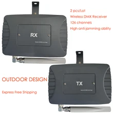 2pcs/Lot OUTDOOR Wireless DMX512 Transceiver Waterproof Wireless DMX Transmitters IP65 DMX512 for Stage Light DMX Console 2 4g wireless dmx512 transceiver and receiver easy to use embedded inside the light