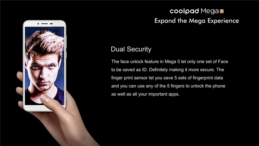 COOLPAD мега 5 4 аппарат не привязан к оператору сотовой связи смартфон 5,7 дюймов 3 Гб оперативной памяти, 32 Гб встроенной памяти, уход за кожей лица разблокировка отпечатком пальца 13,0+ 5,0 Мп Android 8,1 3000 мАч мобильного телефона из закаленного стекла