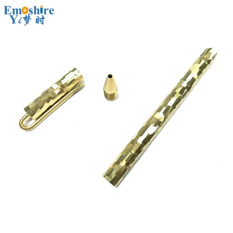 Emoshire Handmade stone bronze pen signature pen personality brass pen metal neutral pen custom couple student gift gift (6)