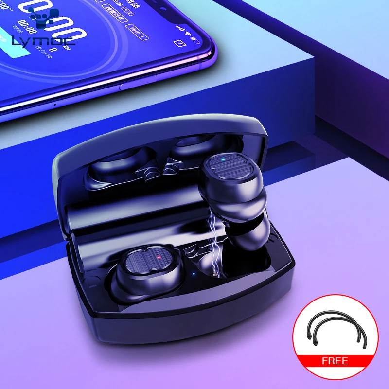 

LYMOC TWS8 PLUS Wireless Earbuds 5.0 Bluetooth Charger for Phone Touch Control Sport Headsets IPX5 Waterproof for iPhone Android