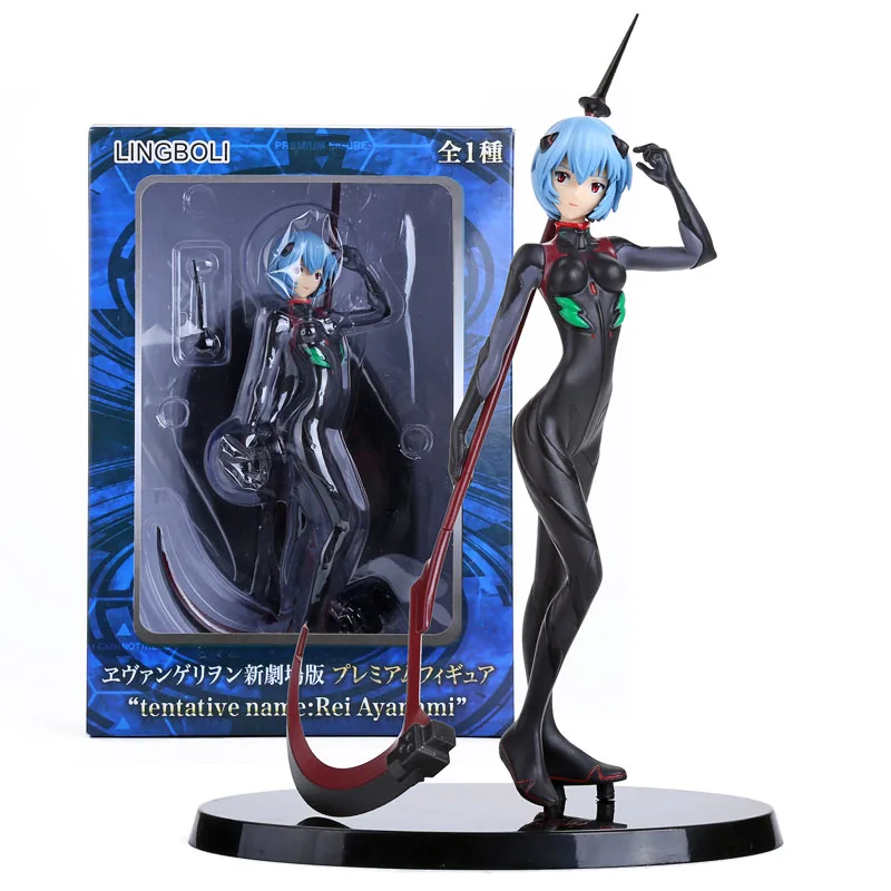 

Neon Genesis Evangelion EVA Ayanami Rei Black Plugsui 22cm PVC Figure Collection Model Toy