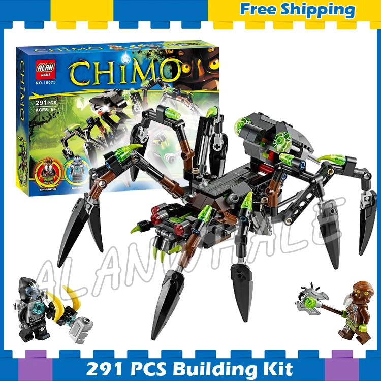 

291pcs Sparratus Spider Stalker CHI Crystal Gorzan 10075 DIY Model Building Blocks Assemble Kids Gifts sets Compatible with Lego