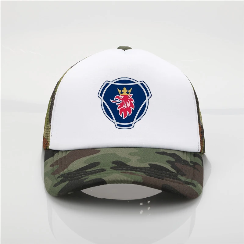 

Scania printing net cap Truck driver hat baseball cap Men and women Summer Trend Cap New Youth Joker sun hat Beach Visor hat