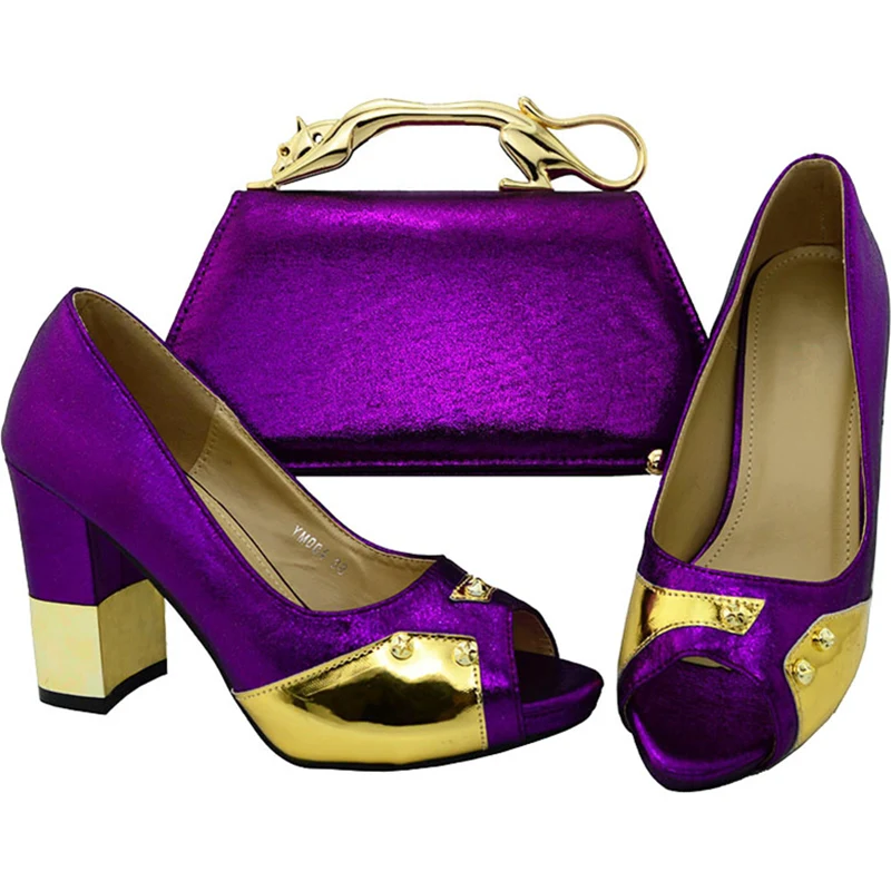 fuchsia Italien À Couleur Green Sacs Africaine Décoré bleu Pour Sac Chaussures Strass Vert Ensemble lemon Assortis Et pourpre rouge Noir or Correspondre Citron Les Avec nBPq81xY