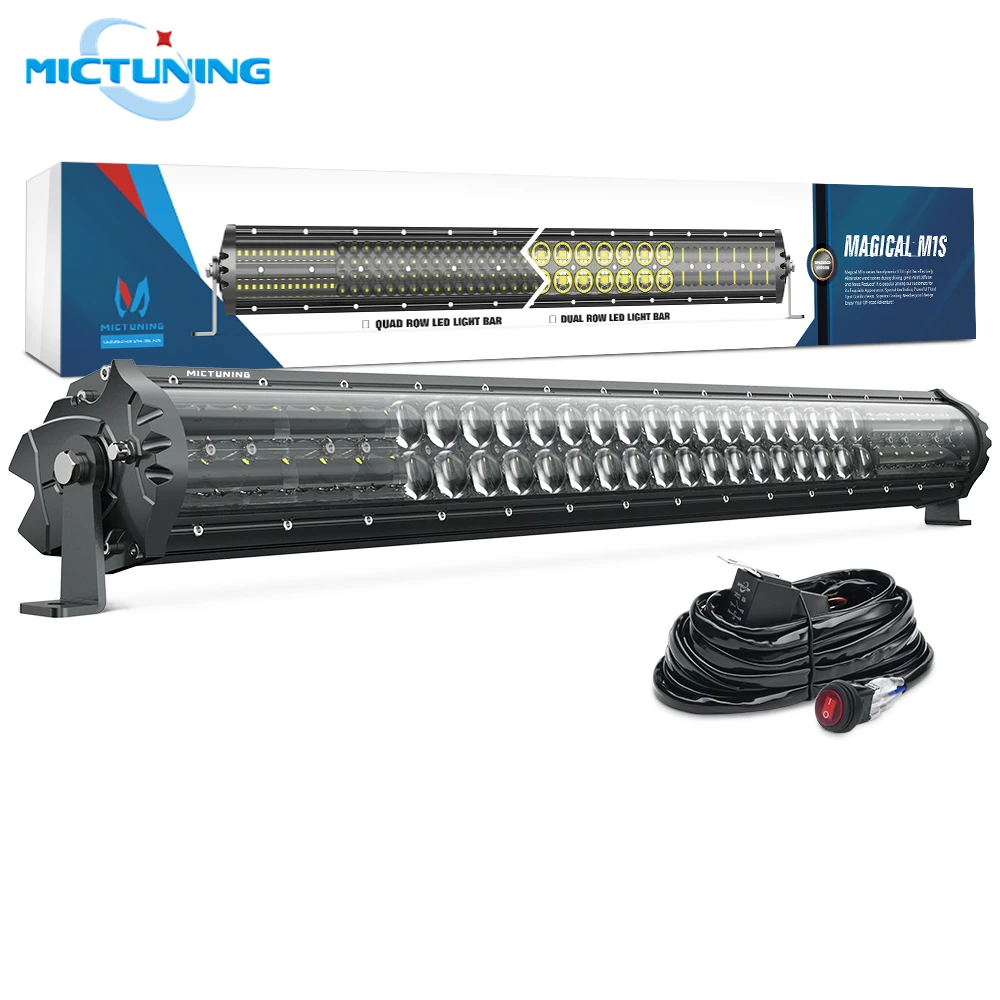 

MICTUNING M1s 31'' LED Light Bar Auto LED Work Light for Car Tractor Boat OffRoad 4WD 4x4 Truck SUV ATV Spot Flood Driving Lamp