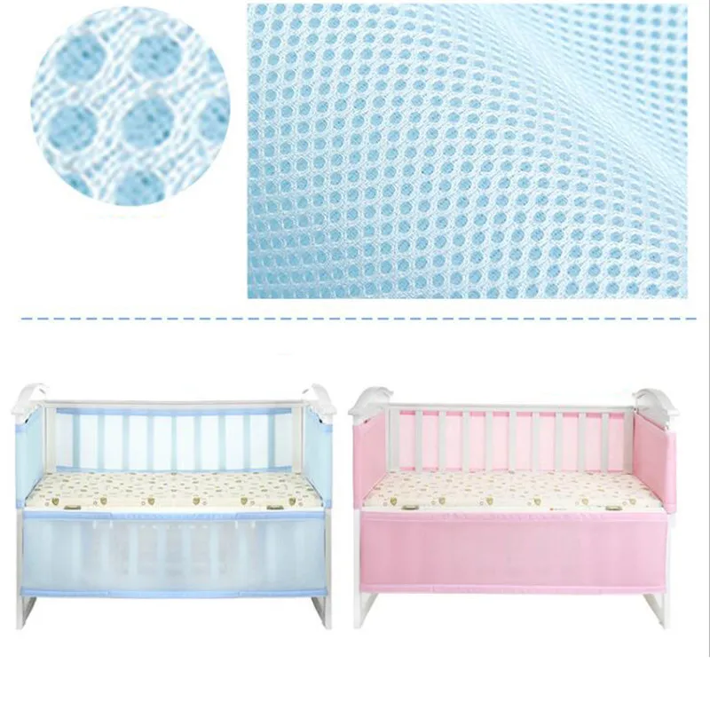 Crib Fence Breathable Mesh Crib Liner Baby Anti Collision Bedding