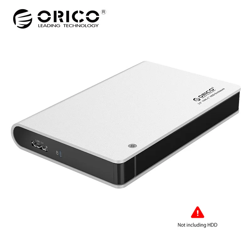

ORICO 2.5 HDD Hd Enclosure SATA USB3.0 Drive Nas Tool Free 5Gbps Hard Disk Metal External Box Sata Aluminium (Not including HDD)