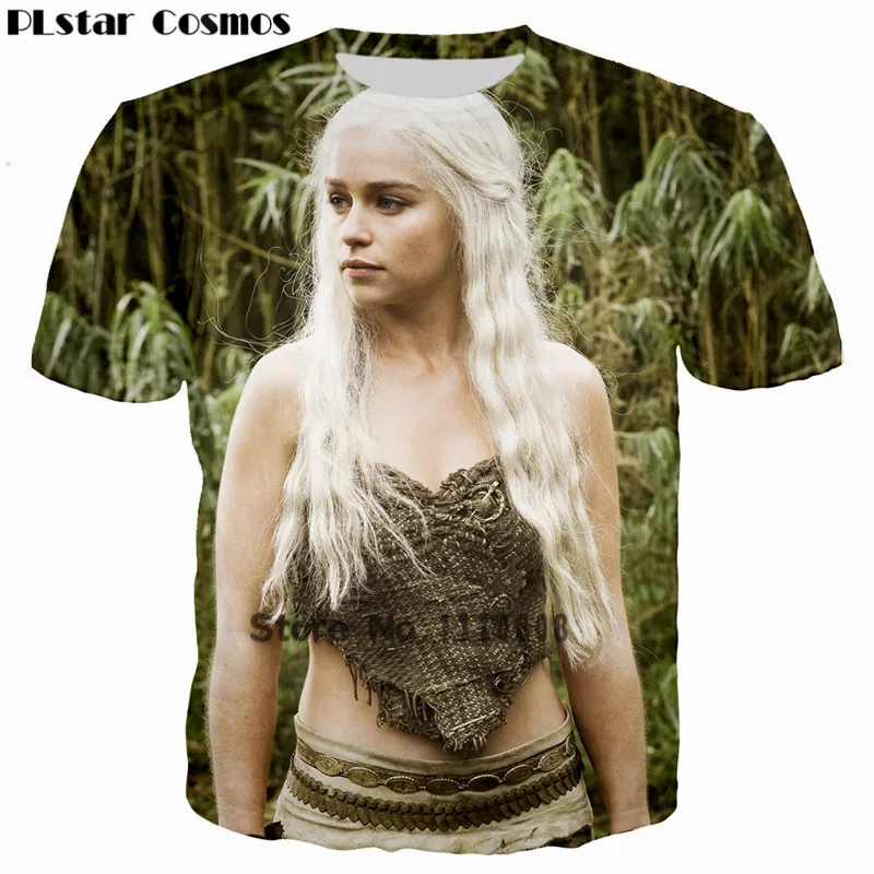 PLstar Cosmos HBO Fantasy Drama Game of Thrones Dragon Queen 3D printed T-shirt Women sexy t-shirt Superstar Emilia tshirt PLstar Cosmos HBO Fantasy Drama Game of Thrones Dragon Queen 3D printed T-shirt Women sexy t-shirt Superstar Emilia tshirt