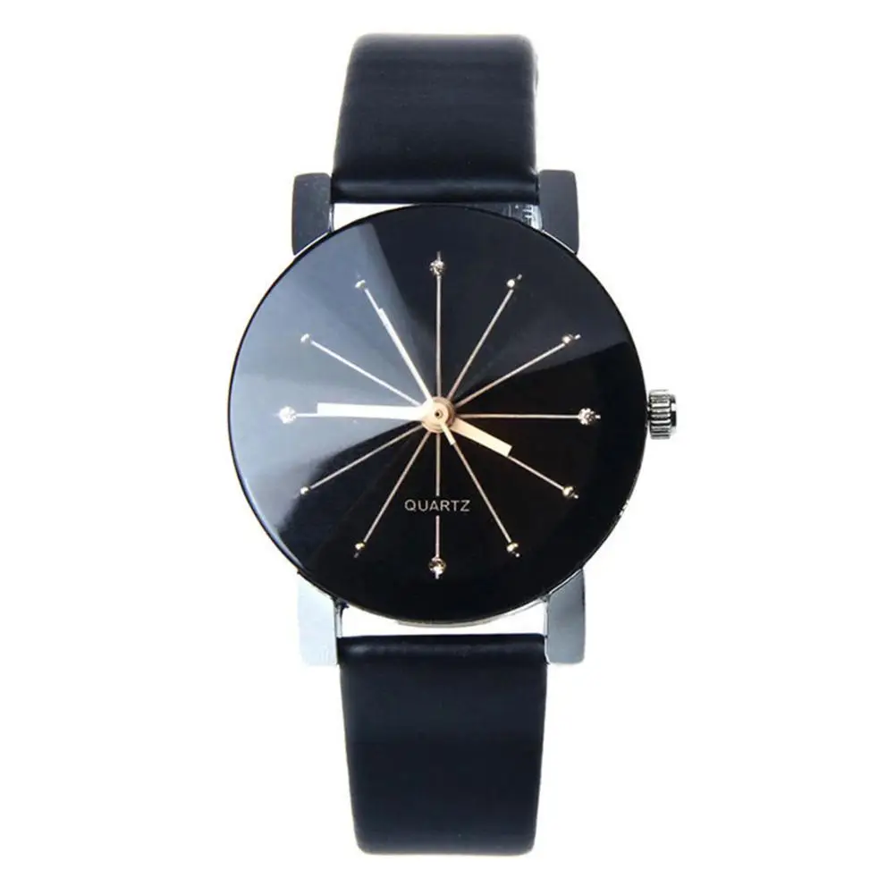 

2018 New Fashion Women Alloy Faux Leather Watches Couple Lovers' Quartz Sports Dress Wrist Watch Gift Dropshipping