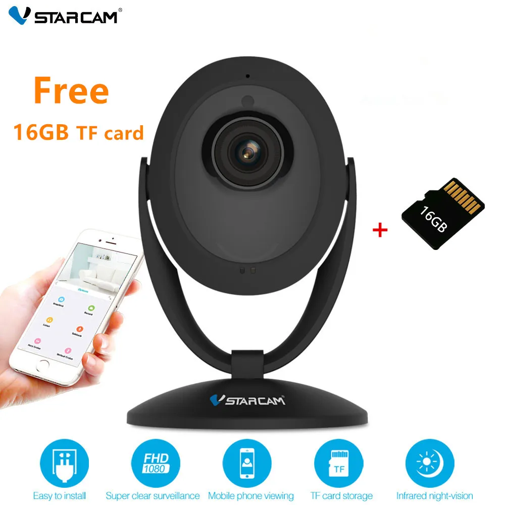 VStarcam Wifi Camera 1080P C93S Night Vision Audio Wireless Mini Smart Home IP Webcam Baby Camera Video Monitor Motion Alarm