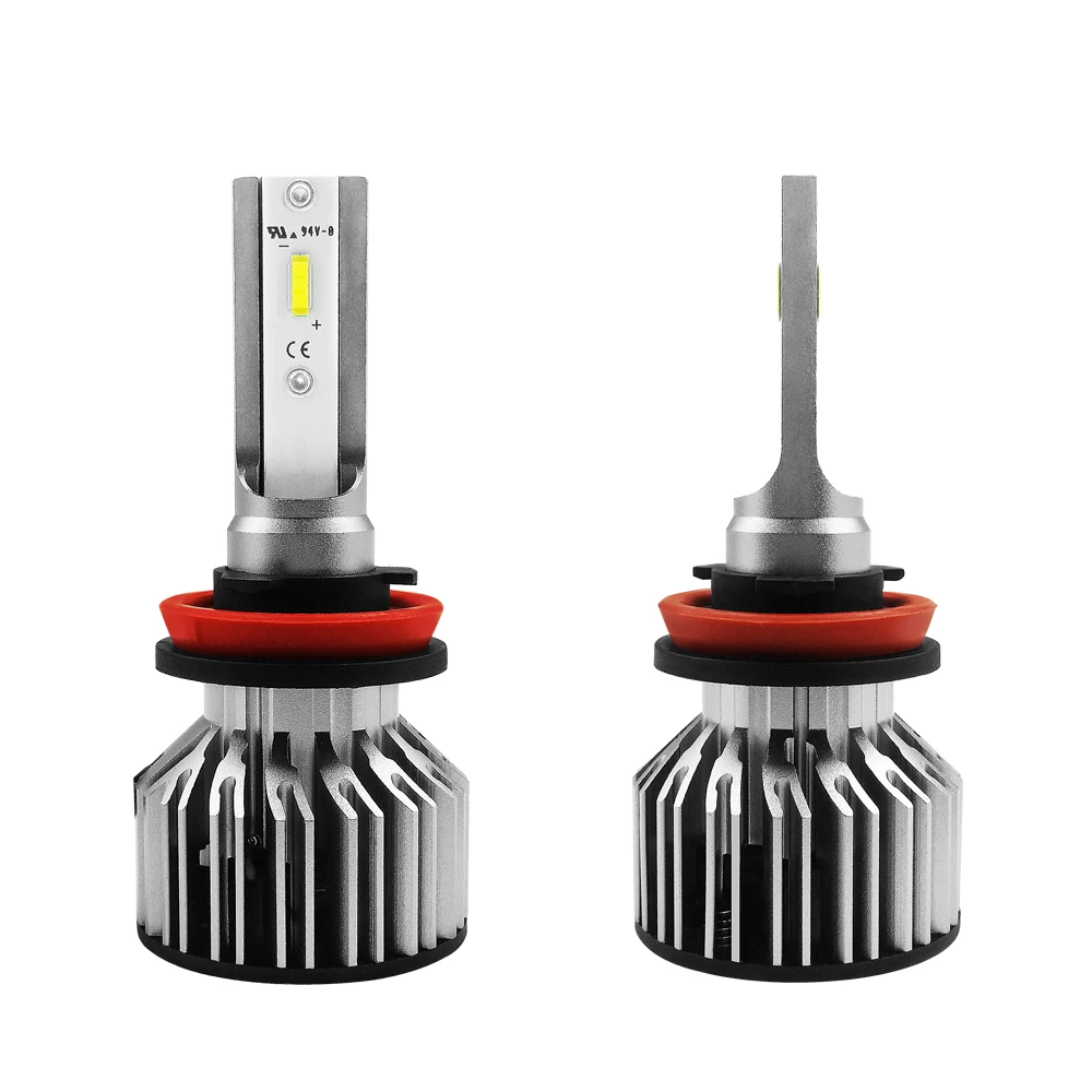 JGAUT Автомобильные светодиодные фары Turbo LED Blub 24V светильник ры H8 H11 7600LM 60W 6000K
