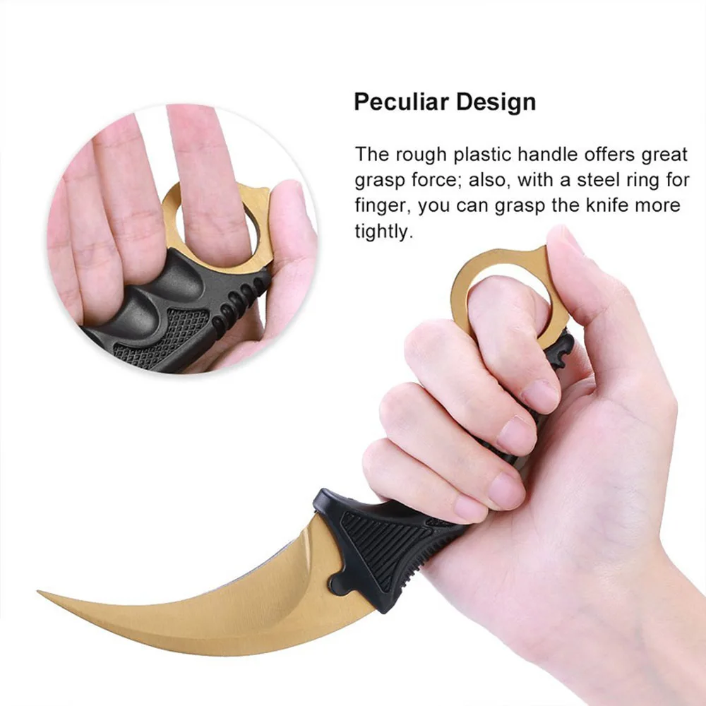Новое поступление практичные уличные ножи CSGO Karambit ударные для выживания боевые