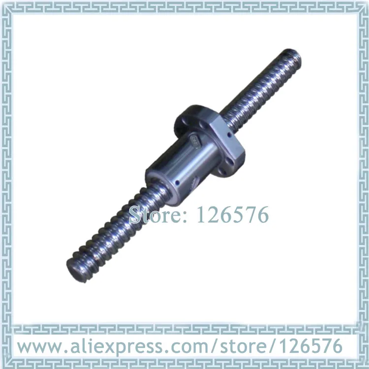 

China ball screw SFU1605 L-250mm/300mm/350mm/400mm BK/BF12 end machined + 1605 METAL DEFLECTOR Ballscrew nut