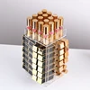 High Capacity Rotating Acrylic Makeup Organizer Storage Case Lipstick Holder Boxes Rotating Lip Gloss Organizer Display Boxes ► Photo 3/6