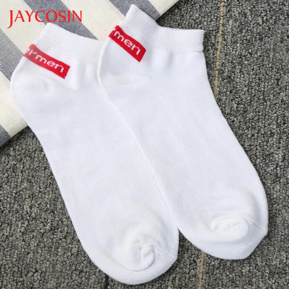 

JAYCOSIN socks fashion Unisex style 1Pair Popular Unisex Comfortable Stripe Cotton Sock Slippers Short Ankle Socks Solid PMAR12