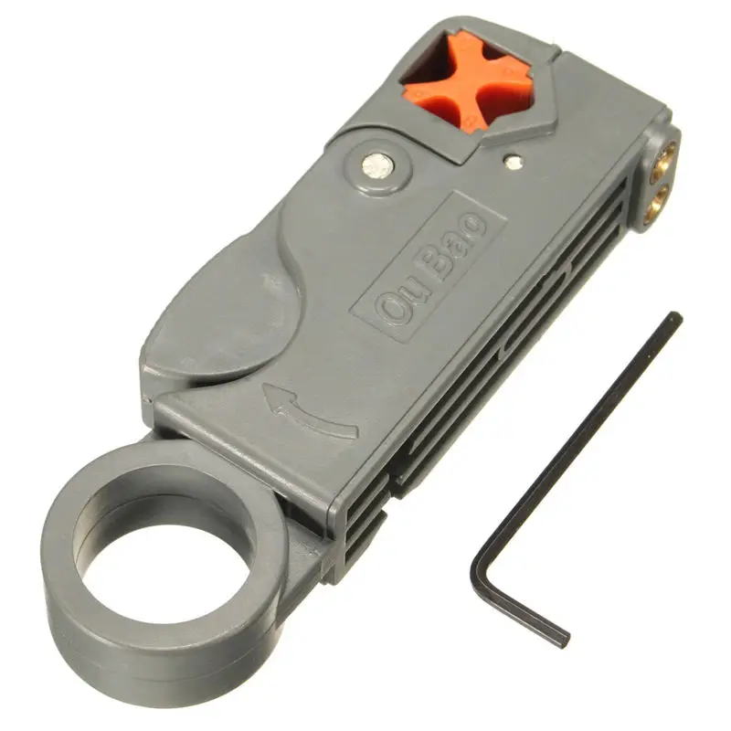 

1PC Double Blades Fully Adjustable Wire Stripper Cutter Cable Stripping Tool RG6/59