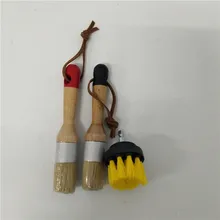 3 шт. Мел воск краски натуральный чистый кисть из свиной щетины воском комбинации круглый деталь расчёски для волос Применение со всеми видами