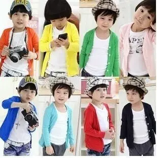 Детский хлопковый кардиган, куртка для девочек, свитер, Модное детское пальто, свитера для мальчиков, однобортная верхняя одежда ярких