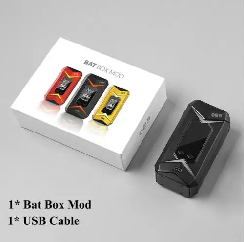 100% Оригинальный OBS летучая мышь TC коробка мод 218 Вт Vape испаритель для электронной