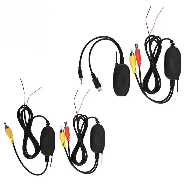 

2 in 1 Wireless Video Transmitter and Receiver Cables 2.4G Car Camera Wireless Module for Car DVD