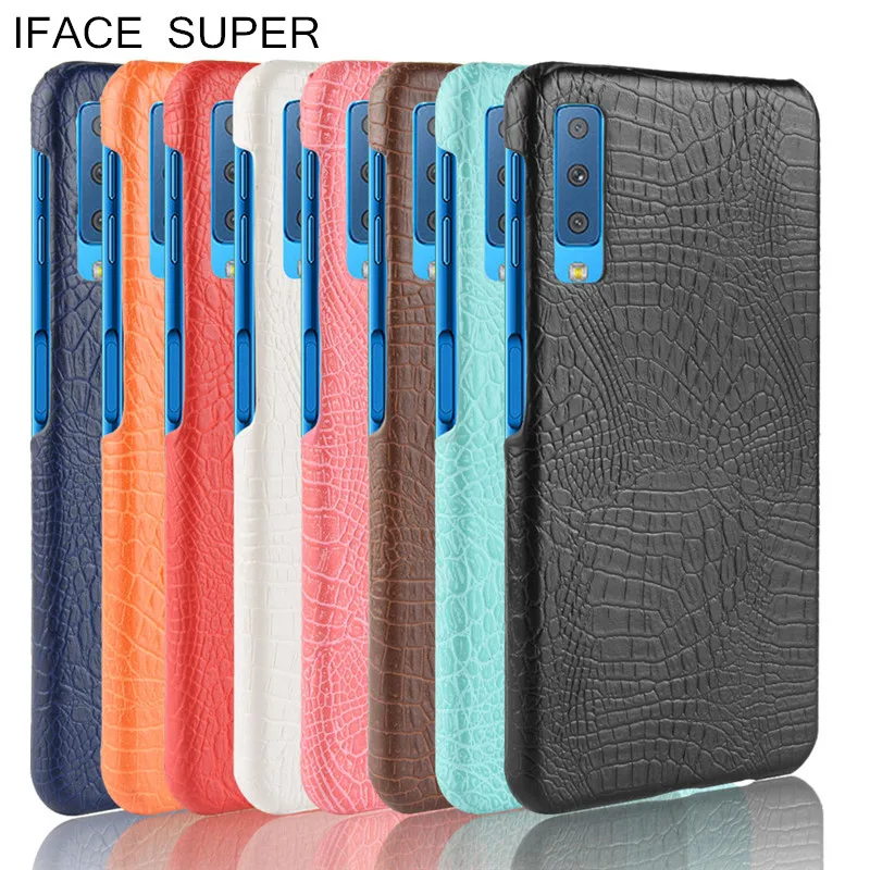 

For Samsung Galaxy A7 2018 Case Luxury Crocodile pattern PU leather Back Cover For Samsung A7(2018) A750 SM-A750F Phone Cases