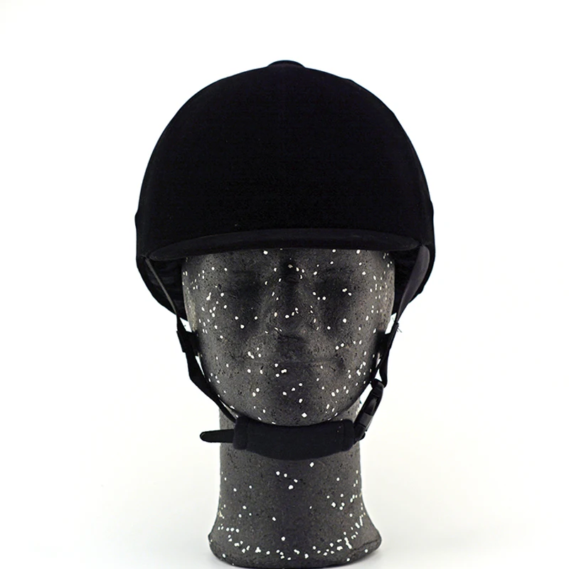 

Hot Sale Professional Men Women Equestrian Horse Riding Helmet Black Half Cover Safety Cap Horse Riding Racing Equipment