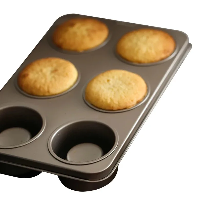 30x20x5cm iron Cake Baking Mold Non-stick 6 cups Multifunctional Laminate Cup Sandwich kitchen accessories