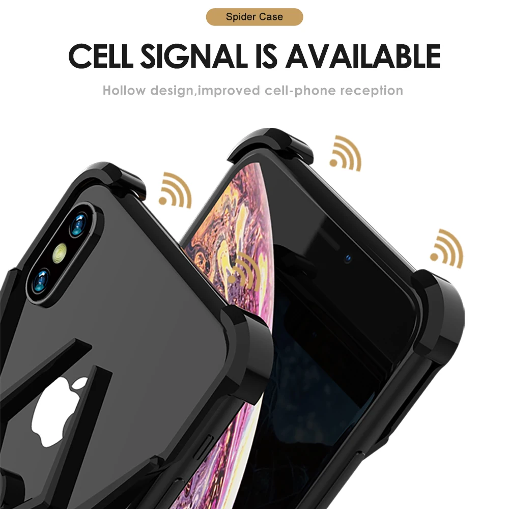 Чехол Spider The element stents для Apple iPhone 7 8 Plus, чехол для iPhone x Coque для iPhone Xr X Xs Max, роскошный ударопрочный чехол