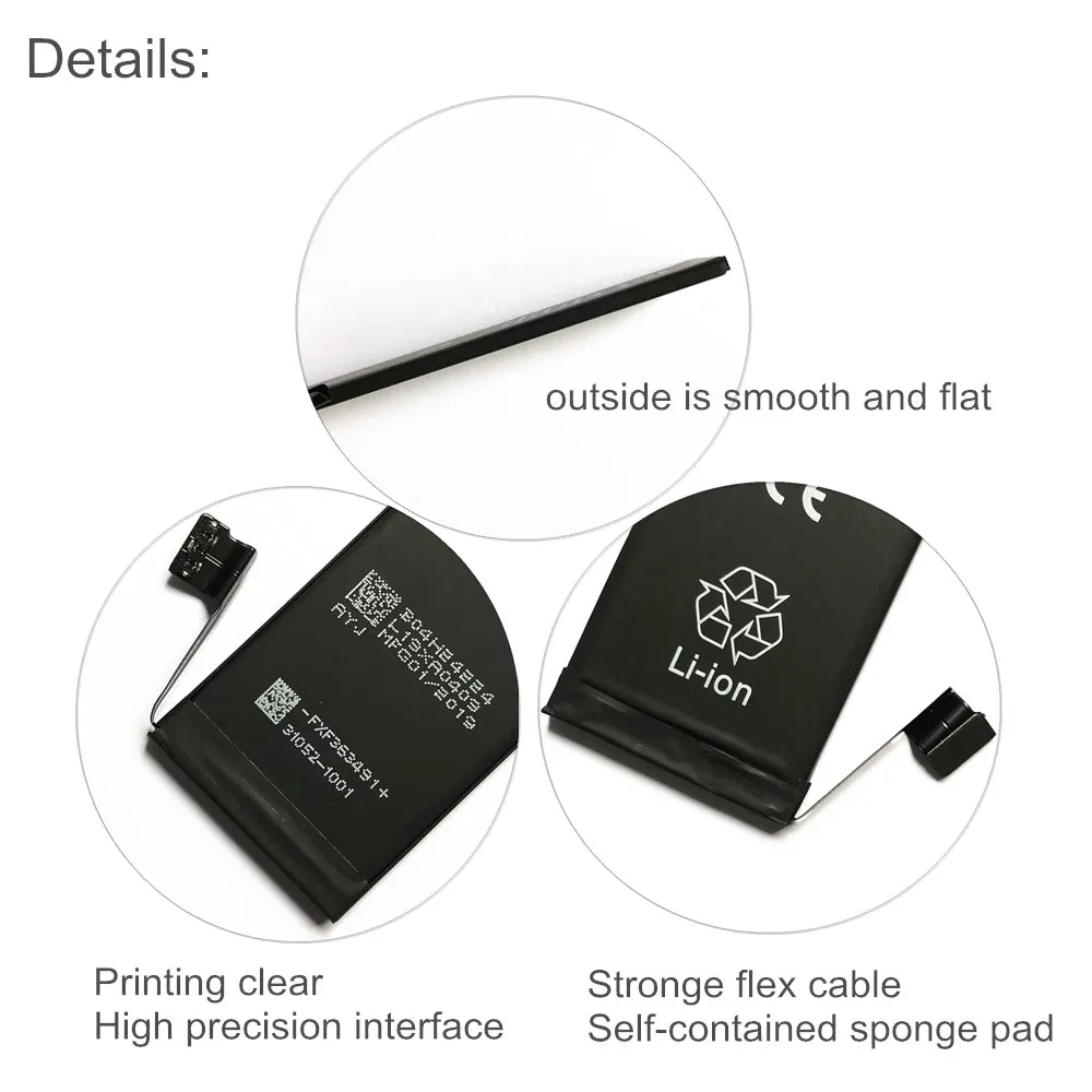 Online AYJ 2019 Hohe Qualität Batterie für iPhone 6 6S 5 5S 5C SE 7 8 Plus Ersatz Null zyklus Freies Reparatur Tools Kit Batterie Band Fall