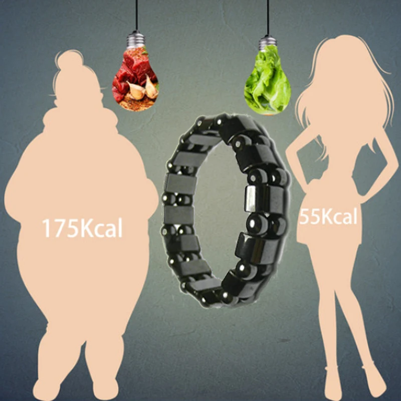 

Loss Weight Effective Magnetic Therapy Bracelet Black Stone Weight Loss Adjustable Health Care Luxury Slimming Product