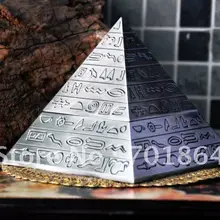 Новое поступление! Модный подарок металлическая пепельница из цинкового сплава в форме пирамиды для дома