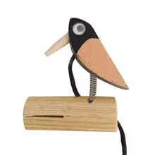 Деревянный блочный Клаппер для птиц, детское музыкальное обучение, игрушечный инструмент для развития