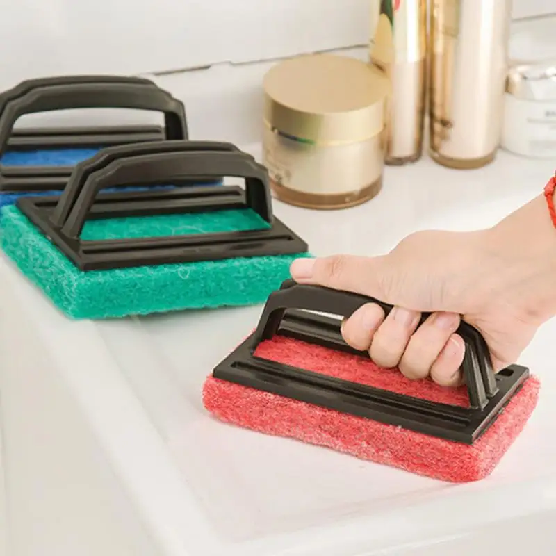 

2018 Home Multi-function Handle Magic Melamine Sponge Eraser Cleaner Cleaning Sponges Bathroom Kitchen Brush