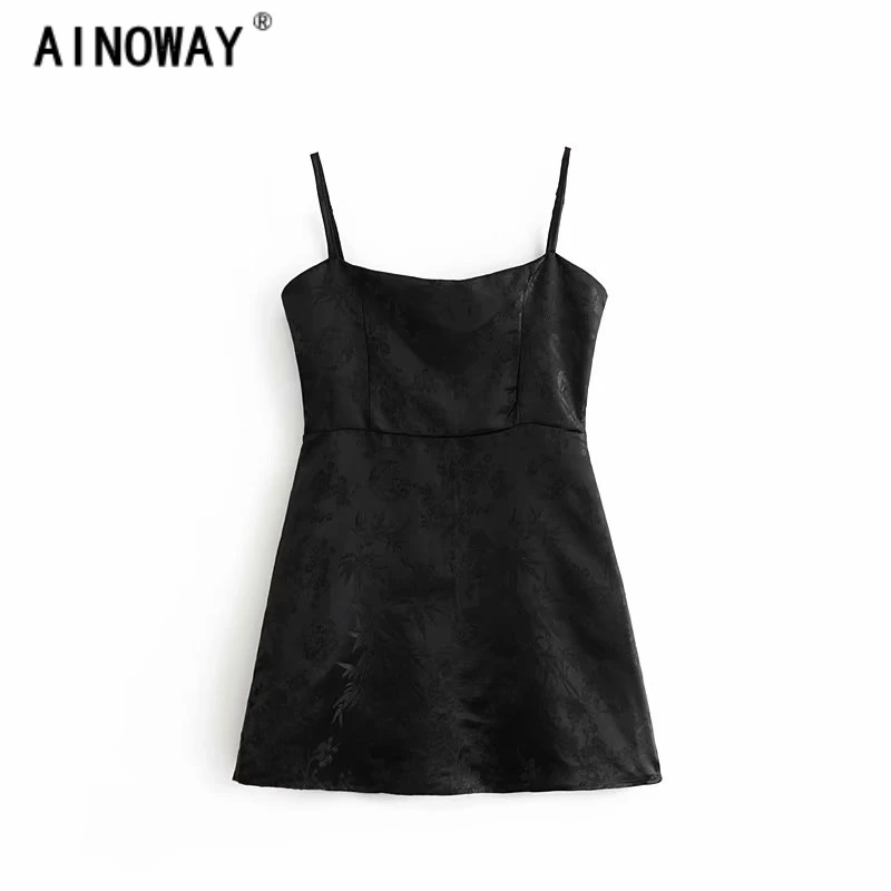 

Vintage chic women Spaghetti strap floral embroidery print dress ladies slim fit sexy mini Cami dresses Vestidos