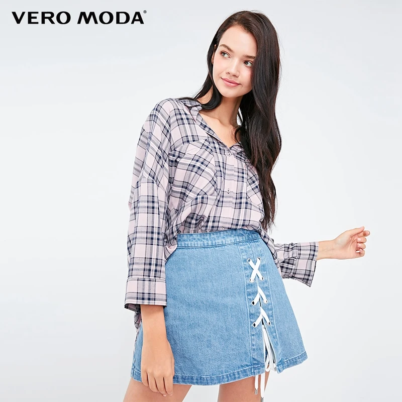 

Vero Moda Women's Lace-up Denim Shorts Jeans | 318343503