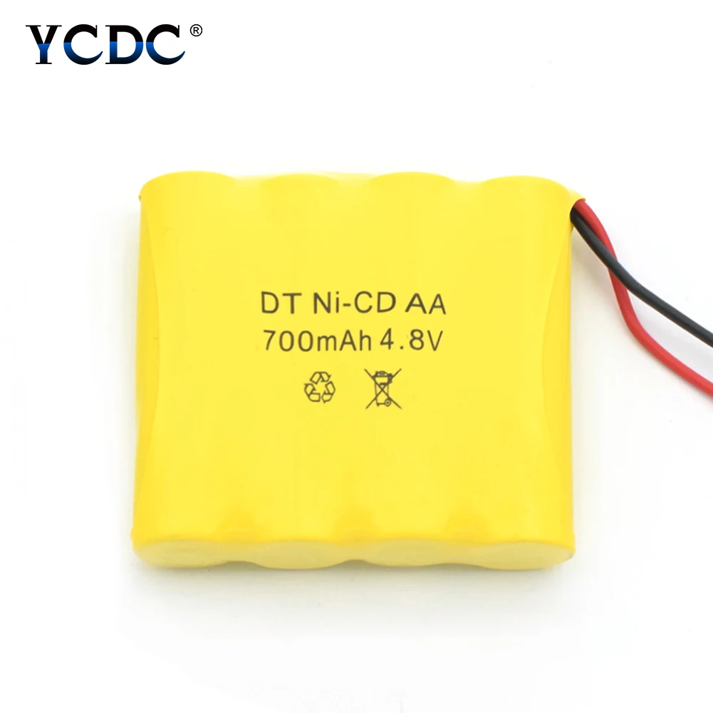 

1/2/4/8pcs 4.8V Volt 700mAh Ni-Cd Battery Pack (4 Pcs AA Battery) Rechargeable For RC Boat Car Vacuum Cleaner Sweeping Machines