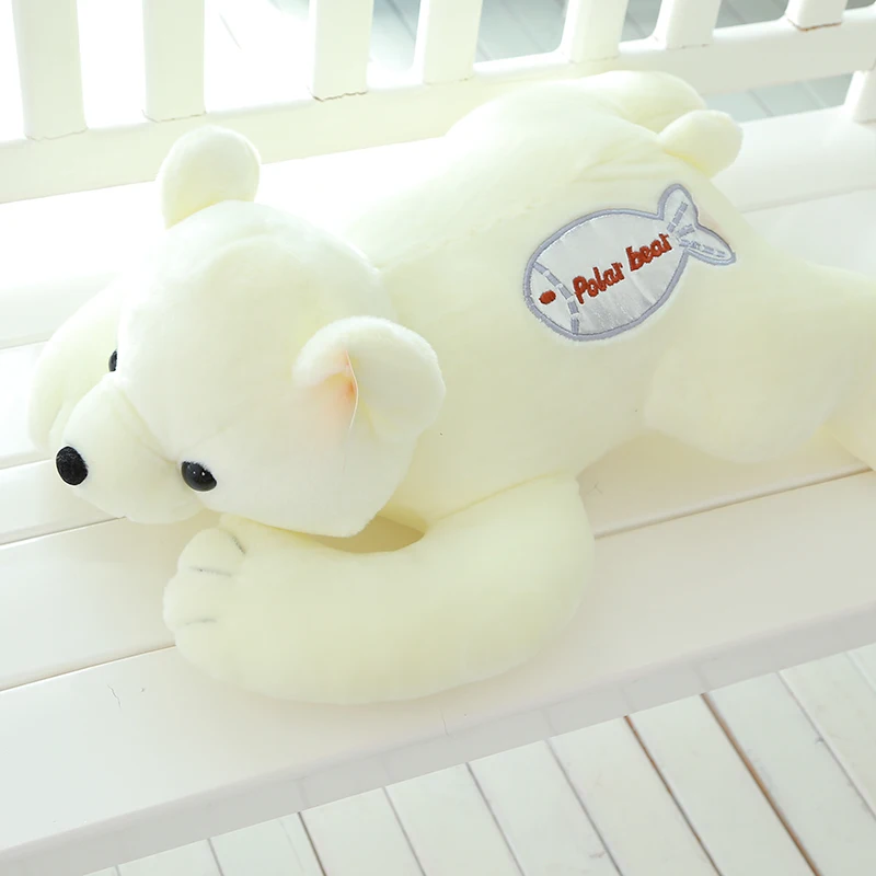 

35CM One Piece Papa Super Cute Polar Bear Plush Toy PP Cotton Dolls Pillow Friends&relatives Gifts