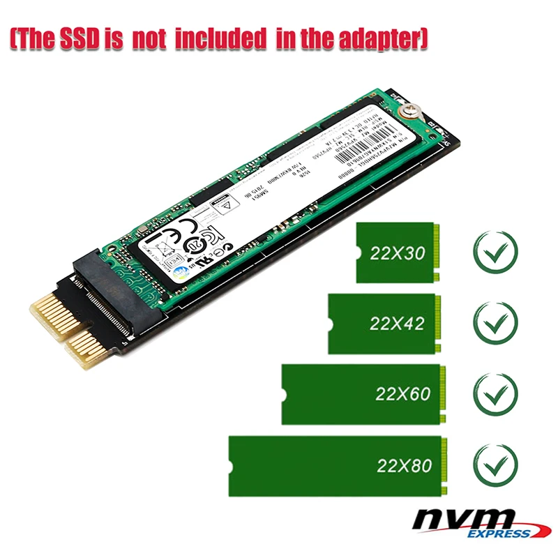 NGFF(M.2) nvme M ключ SSD для PCI-E 1X адаптер вертикальная установка для PCIe x1/x4/x8/x16 слот