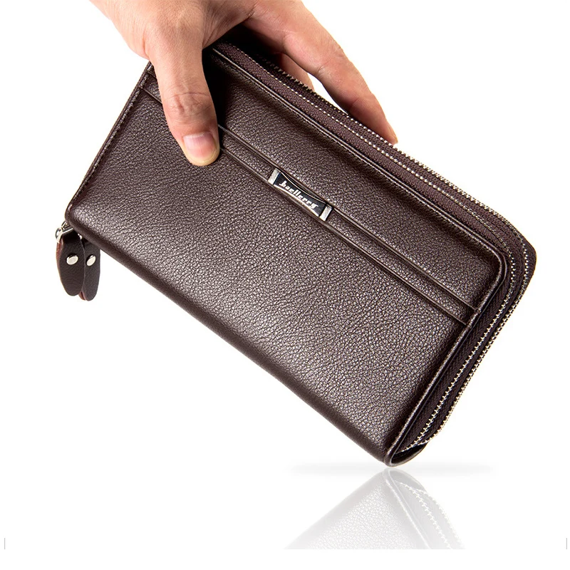 

Explosion models large-capacity men's wallet Clutch bag double zip coin purse multi-card mobile phone bag wallet