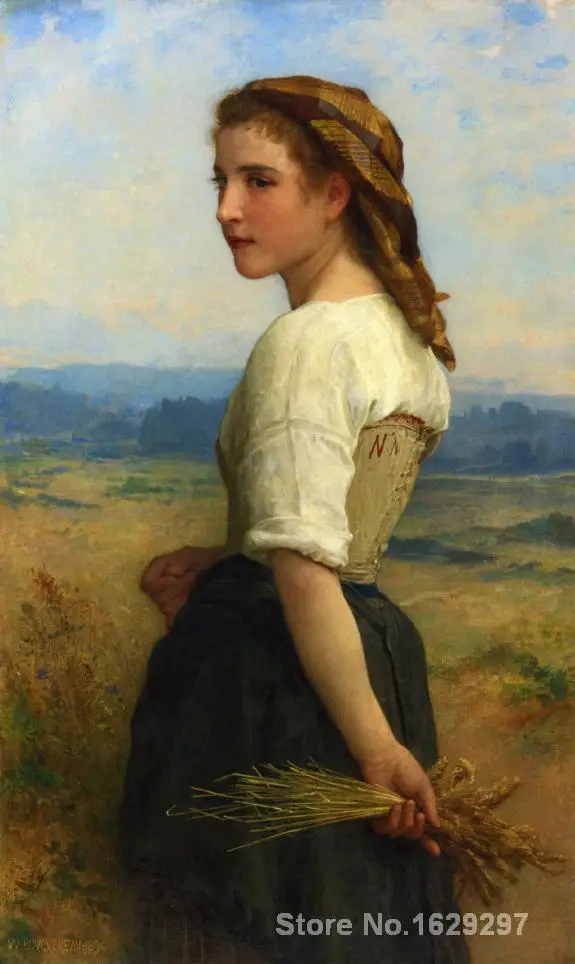 

Art oil Painting Gleaners by William Adolphe Bouguereau High quality Handmade