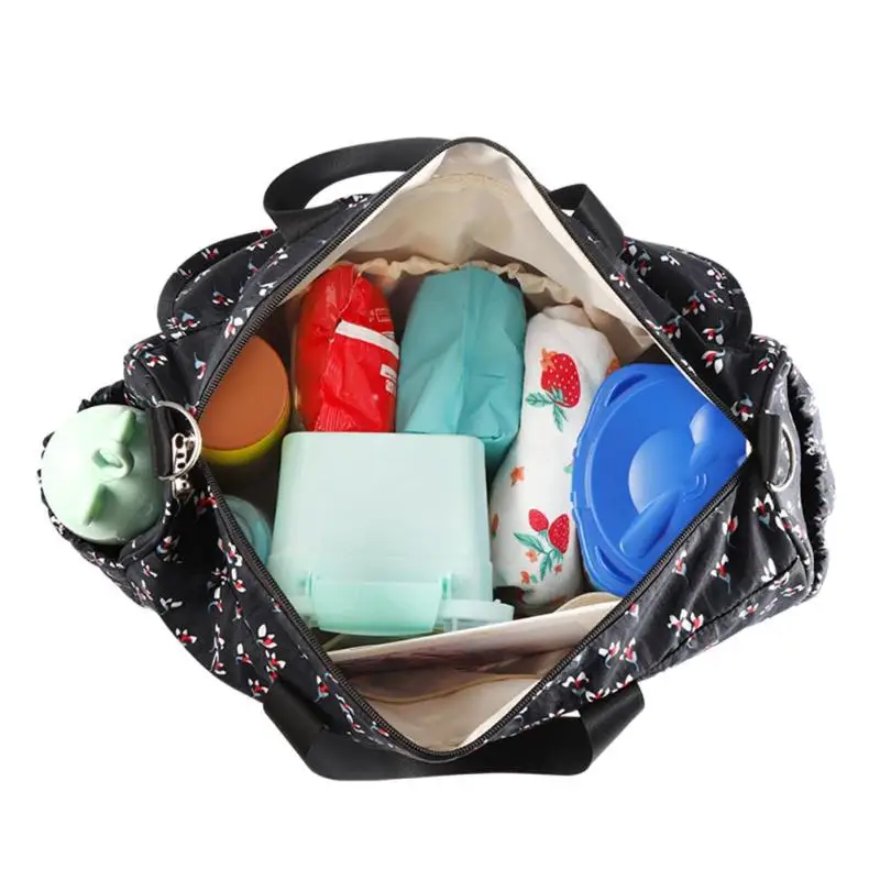 6 шт. водонепроницаемая сумка для мамочки, Большая вместительная сумочка для беременных, сумка для мамы с цветочным принтом, детские