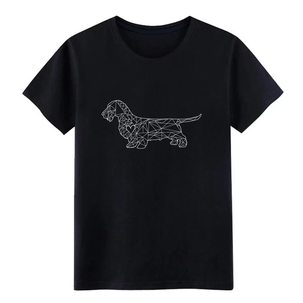 dachshund wire haired dog white t shirt create tee shirt O Neck Original Sunlight Comfortable summer Standard shirt