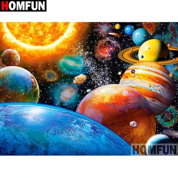 

HOMFUN Full Square/Round Drill 5D DIY Diamond Painting "Planet landscape" Embroidery Cross Stitch 5D Home Decor A01127