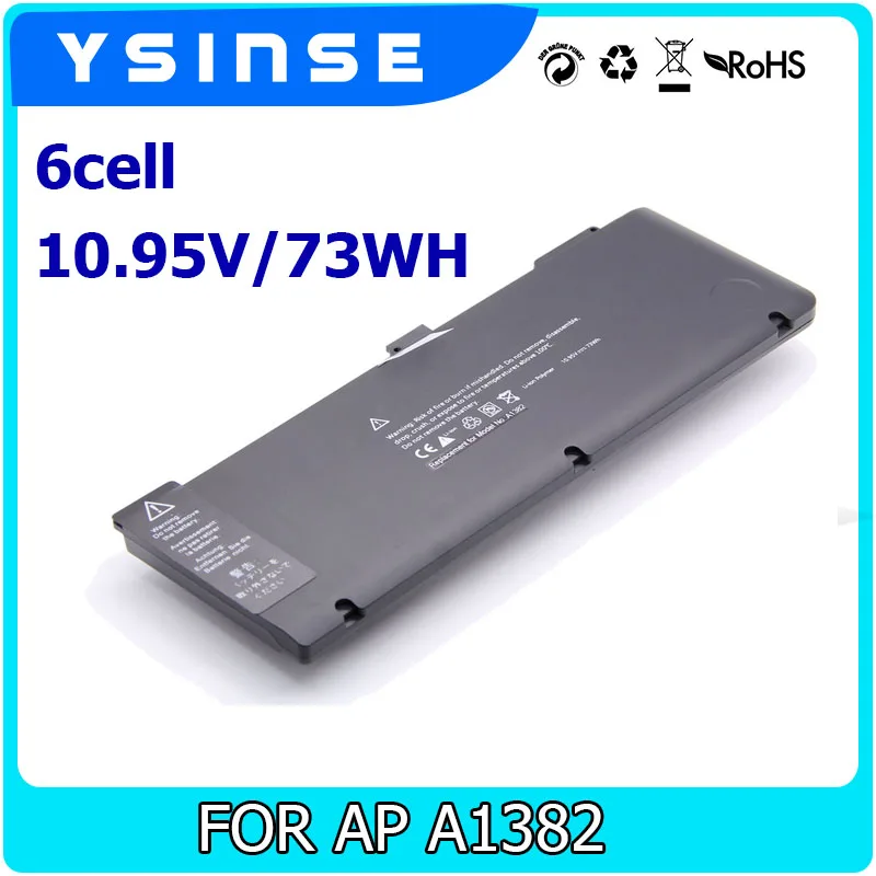 

YSINSE Laptop Battery For Apple A1382 A1286 2011 2012 year MacBook Pro 15" 15 inch 15.4 inch 15.4" 10.95V 73WH 6cell