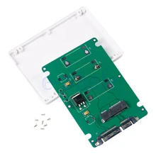 MLLSE Белый Мини PCI-E mSATA SSD до 2," SATA жесткий диск Корпус конвертер адаптер AA2457