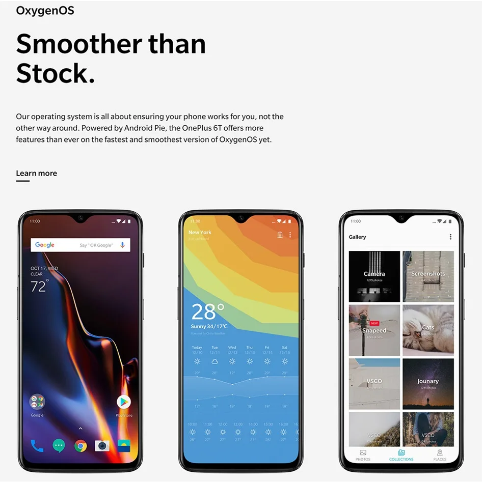 Оригинальный смартфон Oneplus 6 T 6 T 6 GB 128 GB Snapdragon 845 19,5: 9 Full screen In display Fingerprint ID 6,41 "20MP OxygenOS