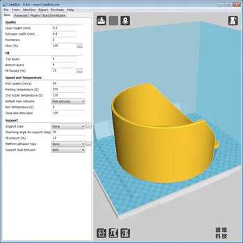 

CreatBot 3d printer model testing CreatBot machine test service 3d print 3d printer model print service